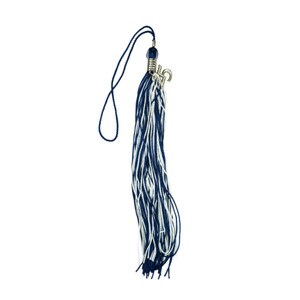 Utah State navy and white souvenir tassel